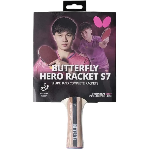 Фото - Ракетка для настольного тенниса Butterfly HERO Racket S7 Lin Yun-Ju (6251770002)
